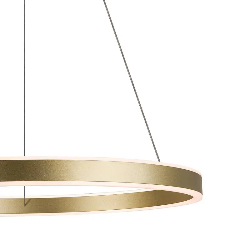 Żyrandol LED SLV One 60, mosiądz, Ø 60 cm, światło skierowane w górę/w dół, CCT