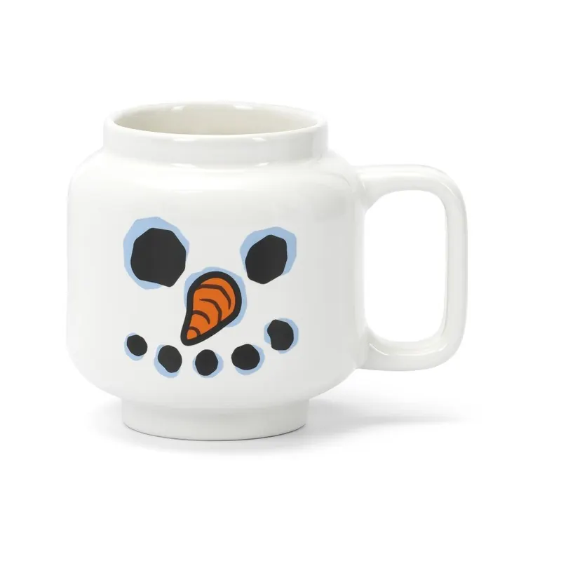 Biały ceramiczny kubek dla dzieci do latte 255 ml Snowman – LEGO®