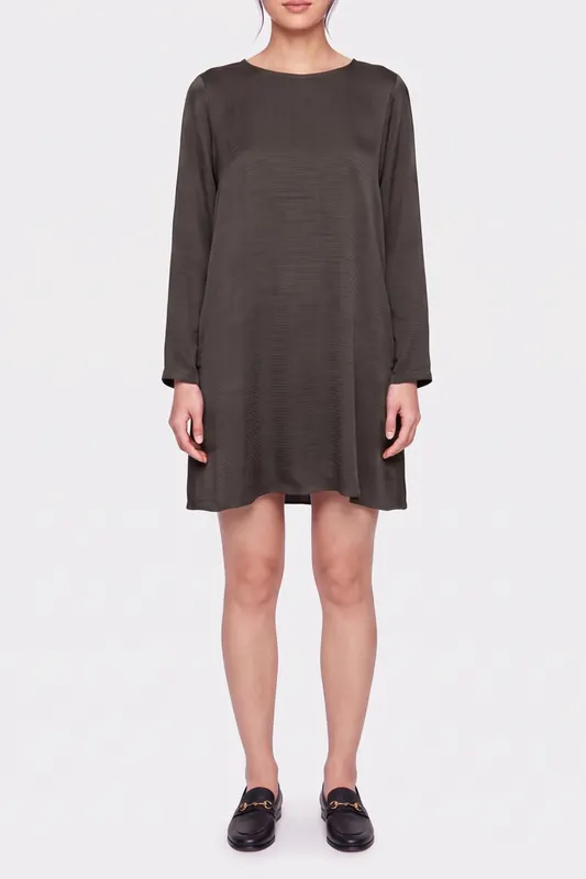 American Vintage Shaning Dress Bonzai Maat: L | Midi Jurken Outlet | Dames | Zwart