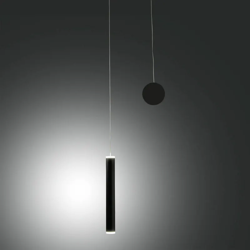 Żyrandol LED Prado, czarny, metal, ściemniany