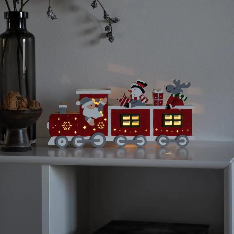 Oświetlenie LED sylwetka pociąg, bateria, USB