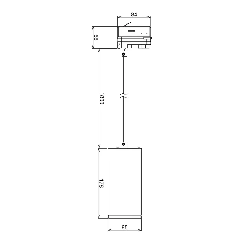 Lampa wisząca LED Lucea 3-fazowa 20 W biała