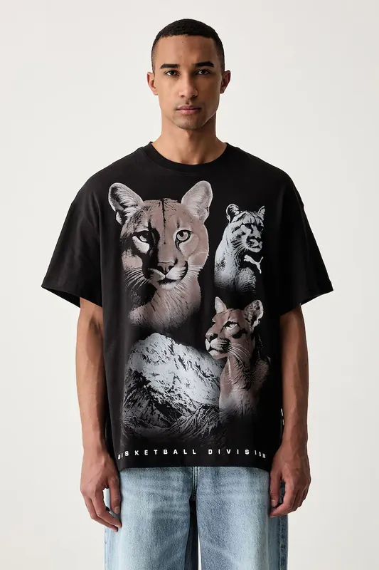 Puma T-shirt damski bawełniany DYLAN WILDCAT