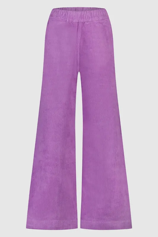 Circle of Trust Girls Lois Wide Leg Rib Passionfruit Maat: 10Y | Broeken Outlet | Unisex | Paars