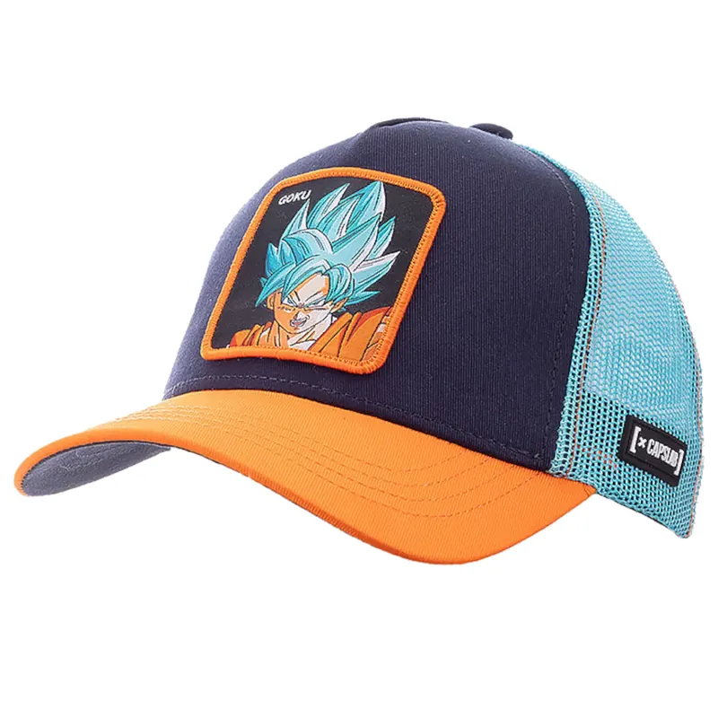 Capslab Freegun Dragon Ball Z Goku Cap CL-DBS3-1-CAS-GOK2, Męskie, Czarne, czapki z daszkiem, poliester, rozmiar: One size