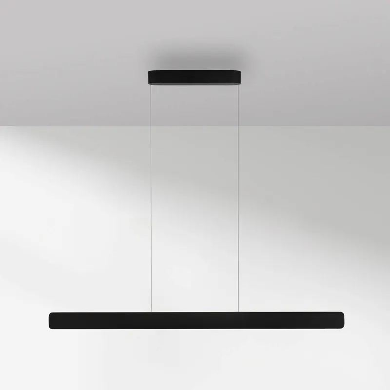 Paul Neuhaus żyrandol LED Q-Stretto, czarna, 120 cm