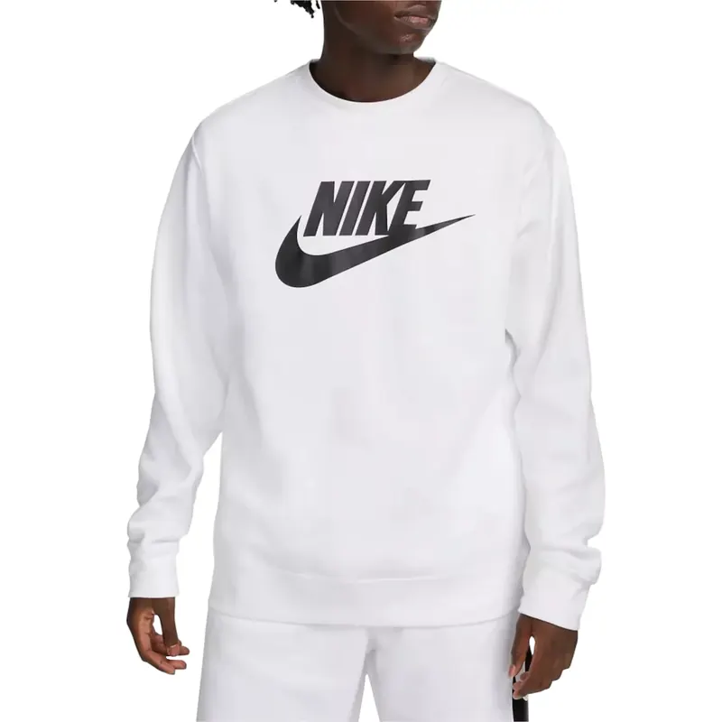 Nike Sportswear Club Fleece DQ4912-100, Męskie, Białe, bluzy, bawełna, rozmiar: XXL