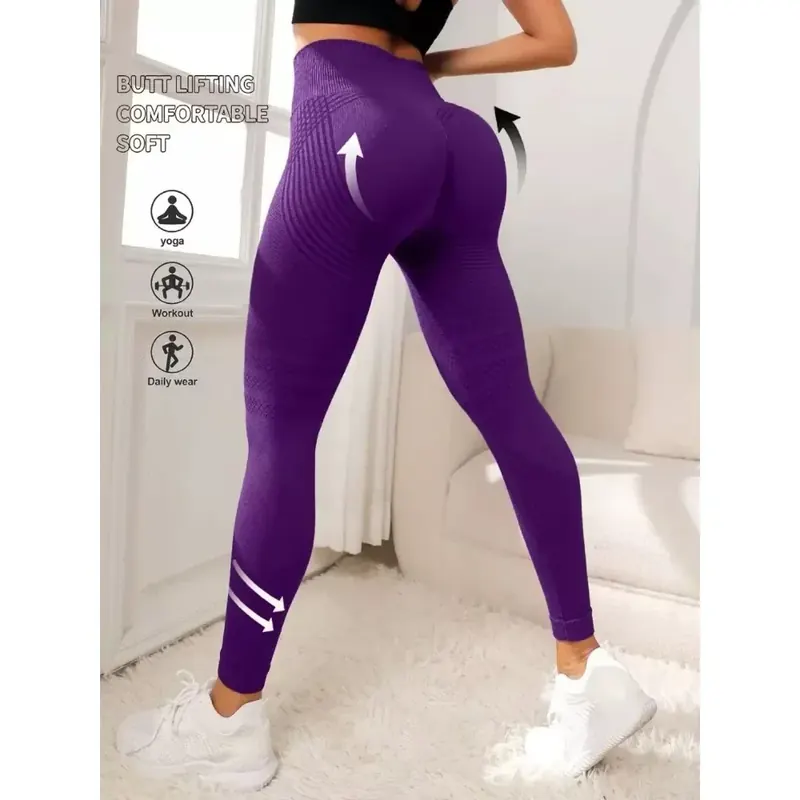 Legginsy 3D modelujące sylwetkę, z wysokim stanem, podnoszące pośladki, wyszczuplające brzuch, antycellulitowe legginsy do ćwiczeń na siłowni, spodnie do jogi.