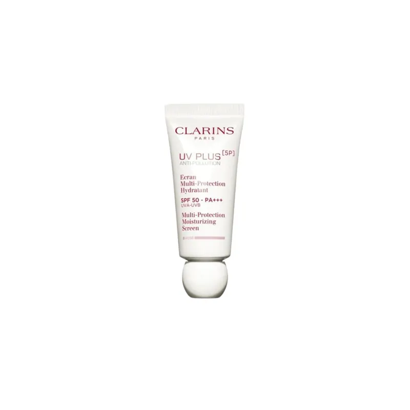 Clarins Uv Plus 5P Multi-Protection Nawilżający ekran Spf 50 30 ml Różowy