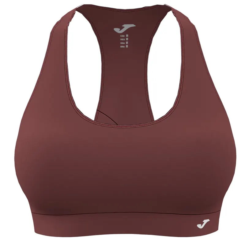 Joma Young Top Bra 800018-651, Damskie, Bordowe, biustonosze sportowe, bawełna organiczna, rozmiar: