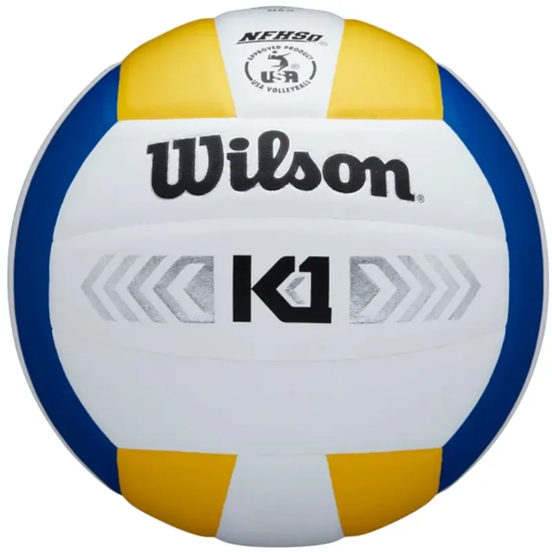 Wilson K1 Silver Volleyball WTH1895B2XB, Unisex, Białe, piłki do siatkówki, skóra syntetyczna, rozmiar: 5