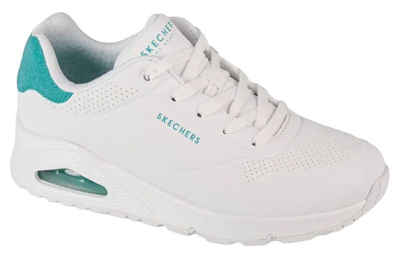 Skechers Uno - Pop Back 177092-WMNT, Damskie, Białe, buty sneakers, skóra syntetyczna, rozmiar: 36