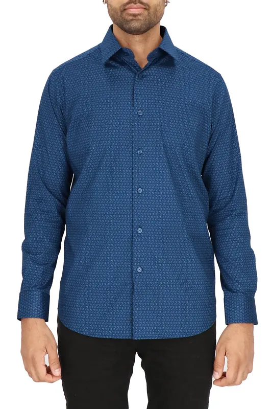 Scotch & Soda Dress Shirt Blue Maat: 39 | Zakelijke Overhemden Outlet | Heren | Blauw