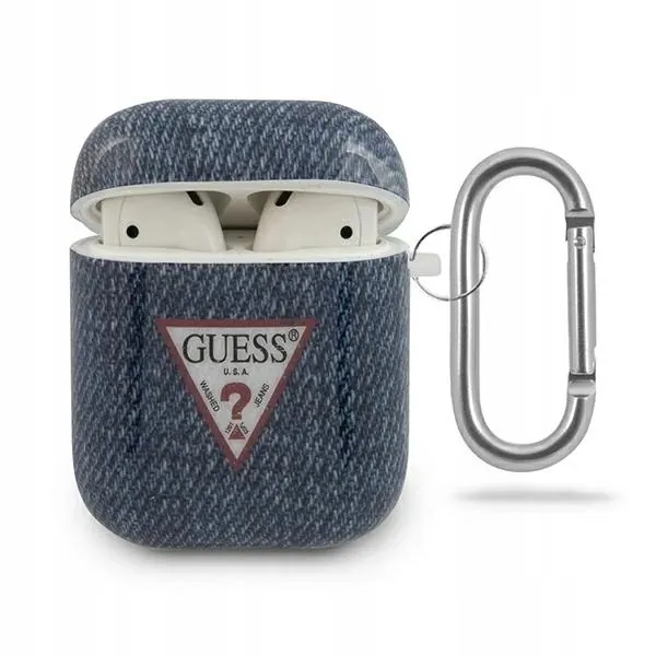 Etui Guess Jeans Collection na AirPods 1/2 granatowe