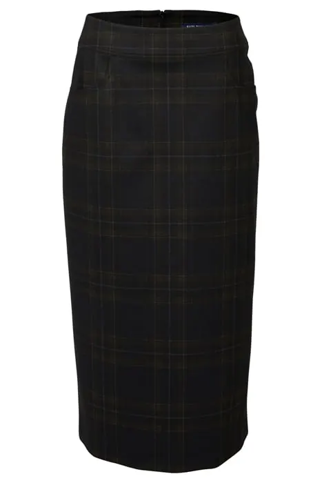 River Woods Pencil Skirt Studded Pkt Brown Maat: 38 | Midi Rokken Outlet | Dames | Zwart