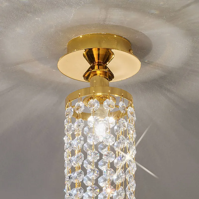 KOLARZ Charleston lampa sufitowa kryształ, Ø 10cm