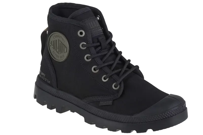 Palladium Pampa Hi HTG Supply 77356-001-M, Unisex, Czarne, buty sneakers, tkanina, rozmiar: 36