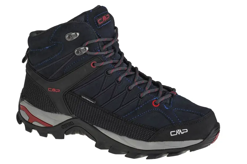 CMP Rigel Mid 3Q12947-62BN, Męskie, Granatowe, buty trekkingowe, skóra zamszowa, rozmiar: 44
