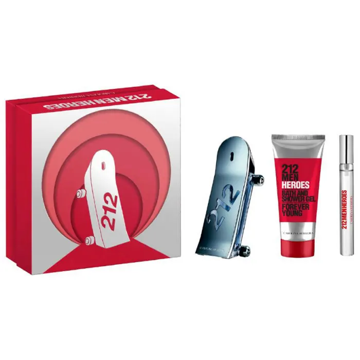 Carolina Herrera 212 męska woda toaletowa Heroes w sprayu 90 ml Zestaw świąteczny