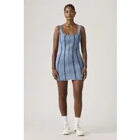 Levi's Seamed Zip Dress Maat: S | Mini Jurken Outlet | Dames | Blauw