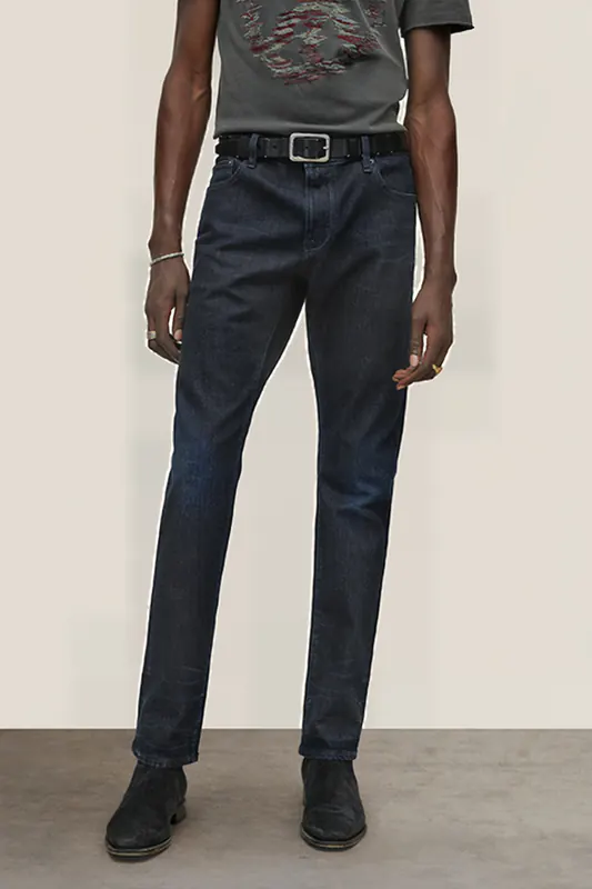 John Varvatos J701 - Regular Fit - Elli Blue Maat: W32 | Slim Jeans Outlet | Heren | Blauw