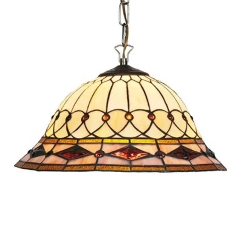 Lampa wisząca Kassandra, styl Tiffany, 1-punktowa