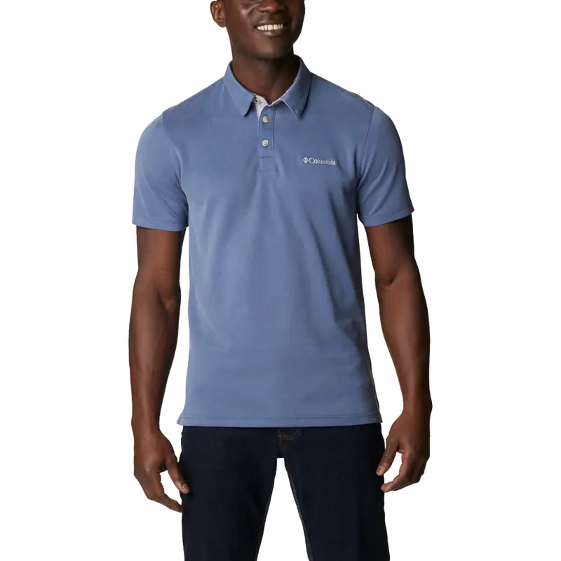 Columbia Nelson Point Polo 1772721478, Męskie, Granatowe, koszulki polo, Modal, rozmiar: S