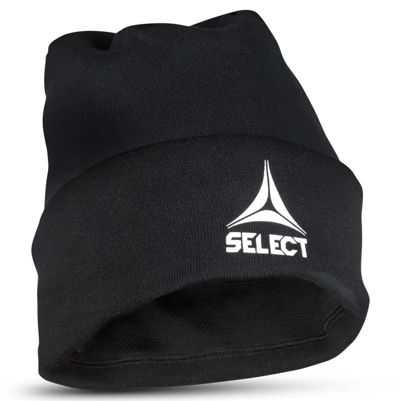 SELECT czapka treningowa do biegania i piłki nożnej czarna (one size)