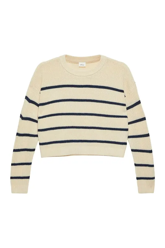 s.Oliver Pullover Offwhite Maat: 170/176 | Truien Outlet | kids | Blauw