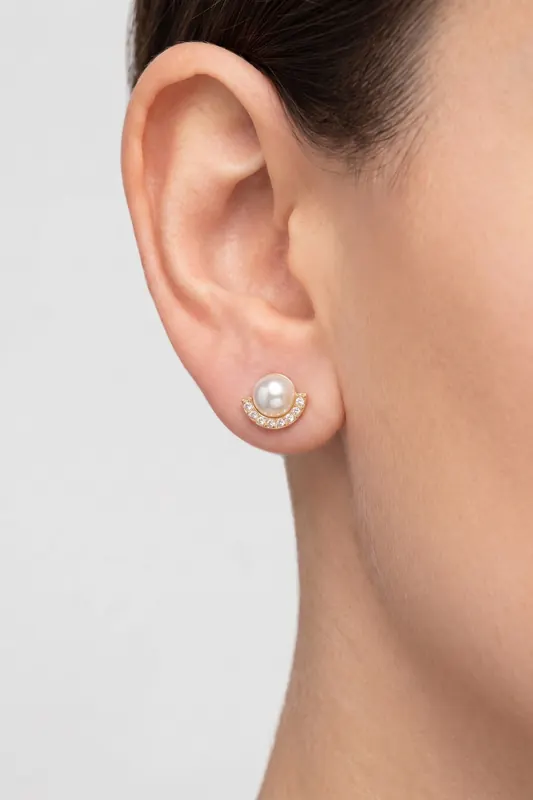 PURELEI Halo Ohrringe Gold Maat: OS | Oorbellen Outlet | Dames | Wit