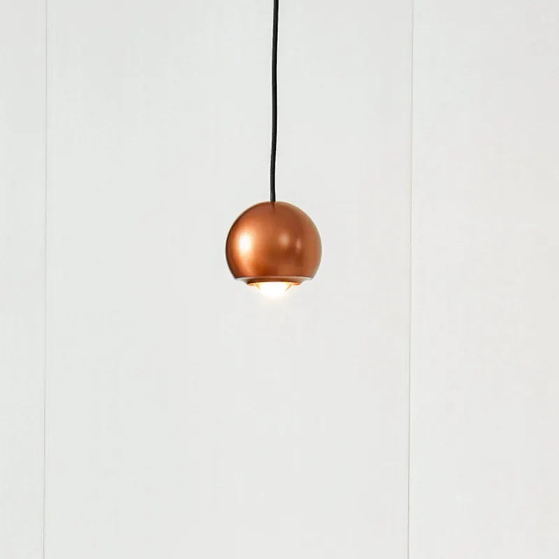 Lampa wisząca Lucande LED Varineth, kolor miedziany, aluminium, Ø 11 cm