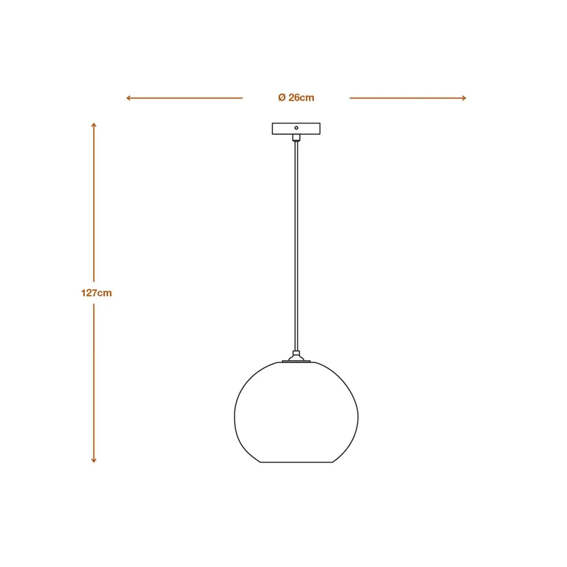 LEDVANCE żyrandol Ball, Ø 26 cm, brązowy, tektura falista, E27
