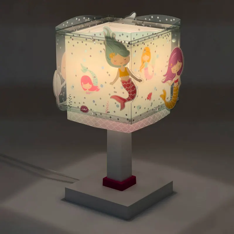 Lampa stołowa dla dzieci Mermaids, G4, szerokość 16 cm