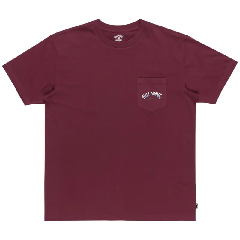 Billabong Stacked Arch Tee EBYZT00175-RSN0, Męskie, Bordowe, t-shirty, bawełna, rozmiar: S