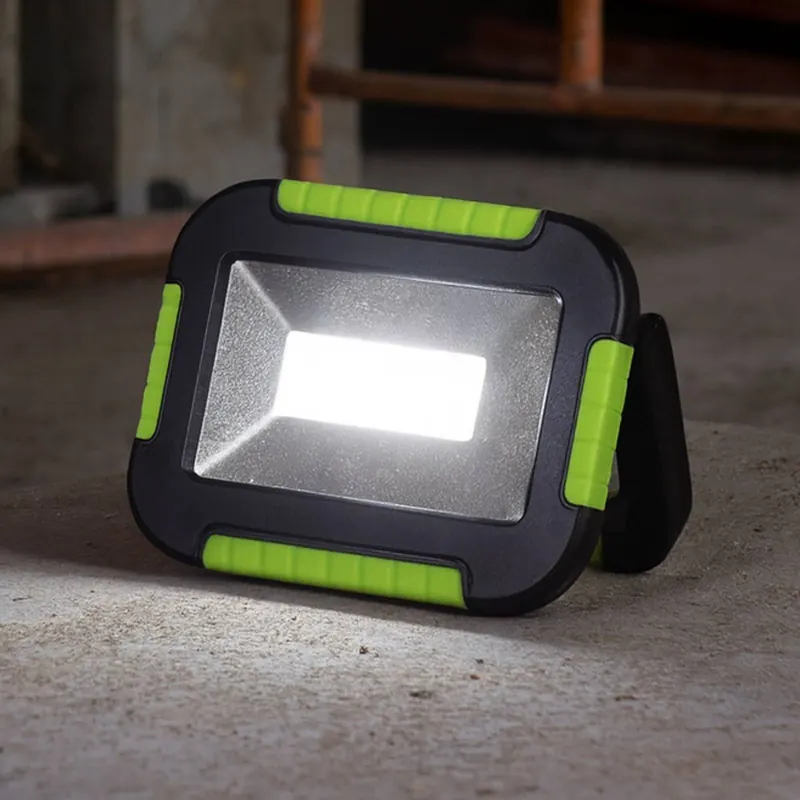 Reflektor zewnętrzny LED z akumulatorem 850946, czarny/zielony, długość 16 cm
