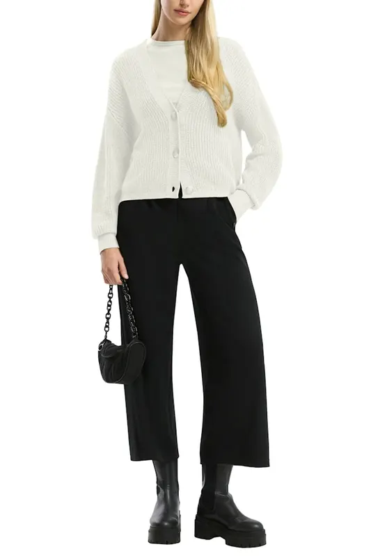 s.Oliver -qs Cardigan Offwhite Maat: L | Sweaters Outlet | Dames | Wit