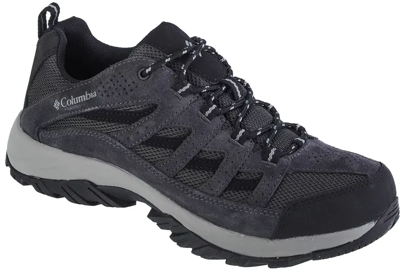 Columbia Crestwood 1781181011, Męskie, Szare, buty trekkingowe, skóra zamszowa, rozmiar: 43
