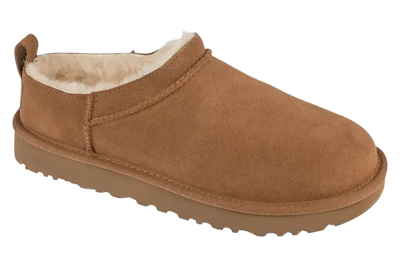 UGG Classic Micro 1173891-CHE, Damskie, Brązowe, buty sneakers, skóra zamszowa, rozmiar: 36