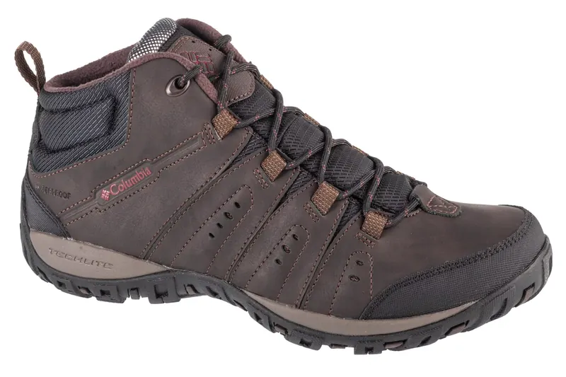 Columbia Woodburn II Chukka WP Omni-Heat 2105171231, Męskie, Brązowe, buty trekkingowe, skóra licowa, rozmiar: 41