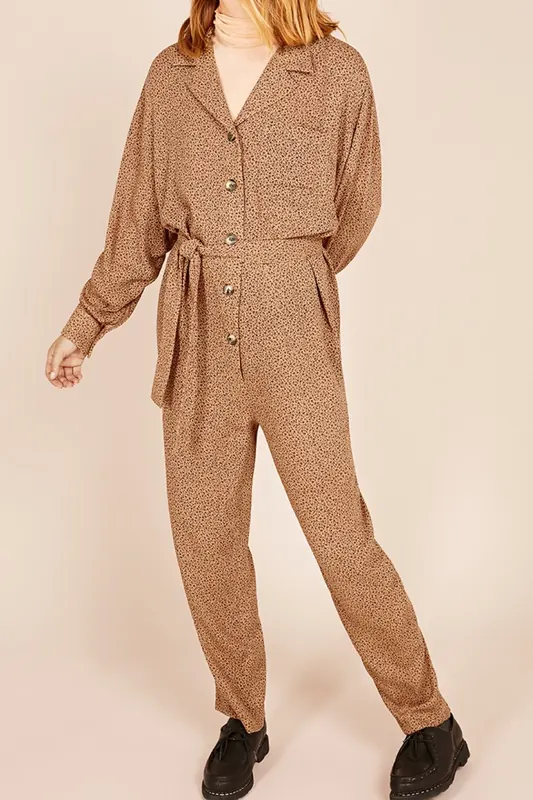 American Vintage Azulay Jumpsuit Doucette Beige Maat: XS/S | Jumpsuits Outlet | Dames | Beige