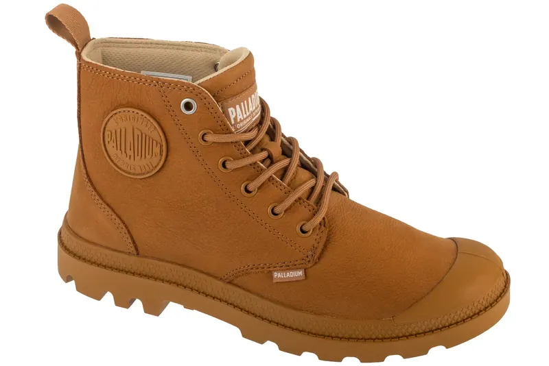 Palladium Pampa Hi NBK 79495-257-M, Unisex, Beżowe, buty sneakers, nubuk, rozmiar: 41