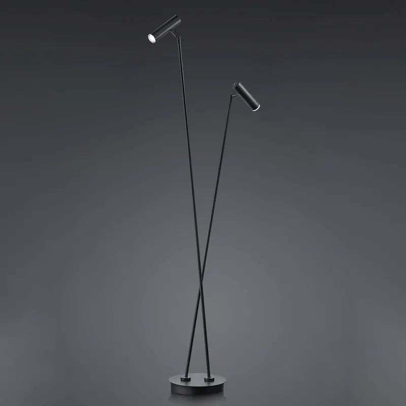Lampa stojąca LED Tom 2-pkt. czarna