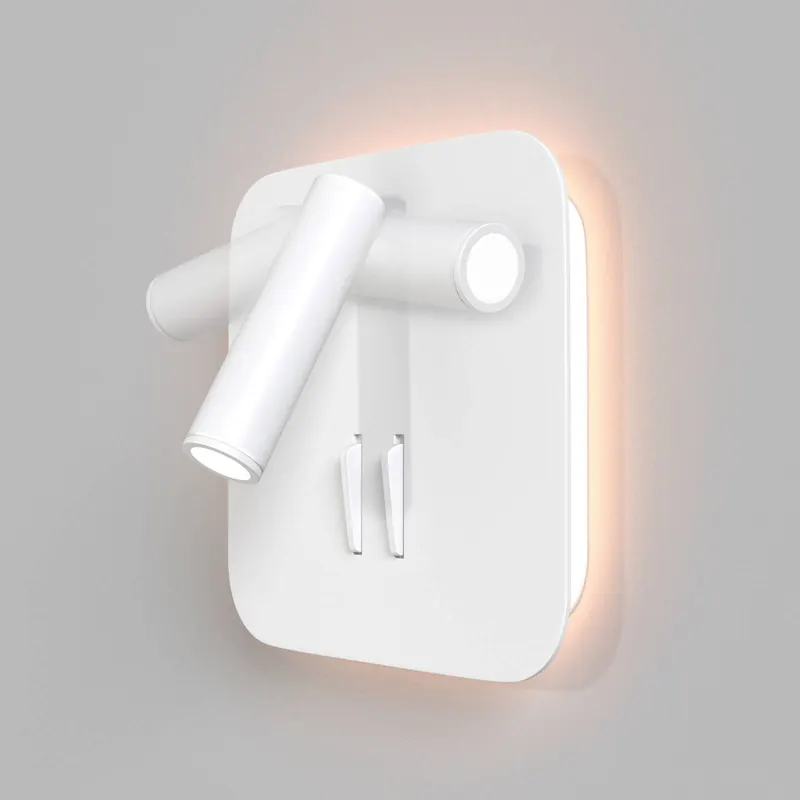 Lampa ścienna LED Maytoni iOS 176, kątowa, biała