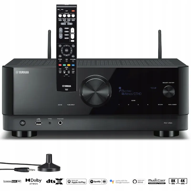Yamaha RX-V6A Zosilňovač 7.2 MusicCast Dolby Atmos 4K/8K Wi-Fi Tidal