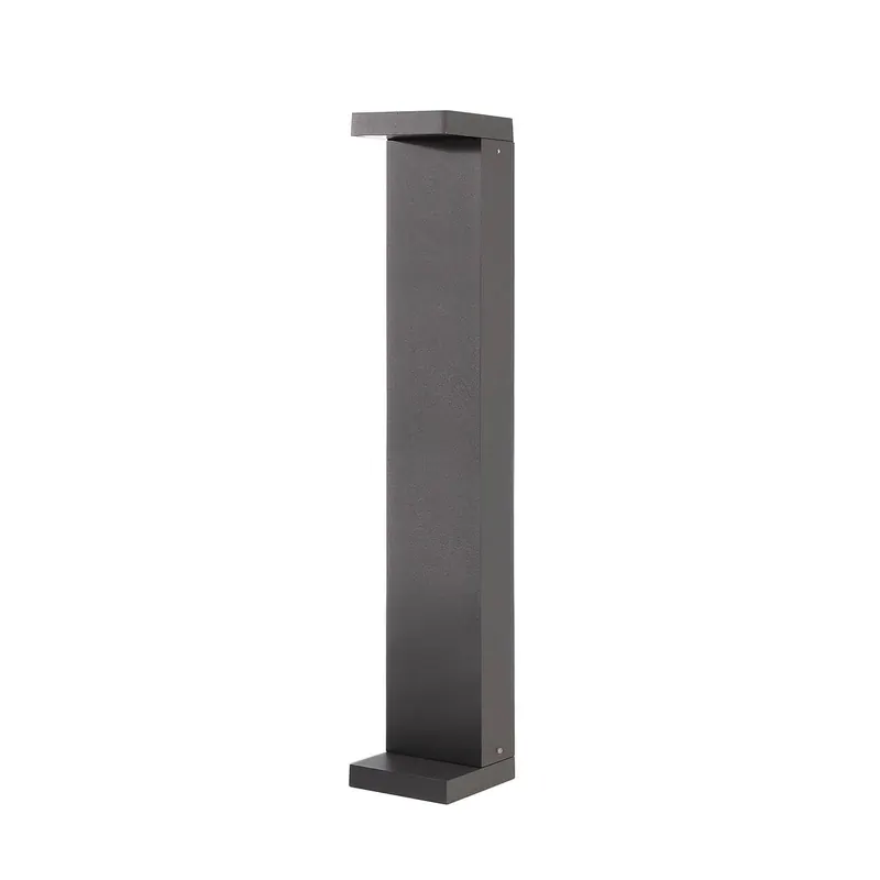 Słupek oświetleniowy LED Lerna, wysokość 60 cm, aluminium, ciemnoszary, CCT