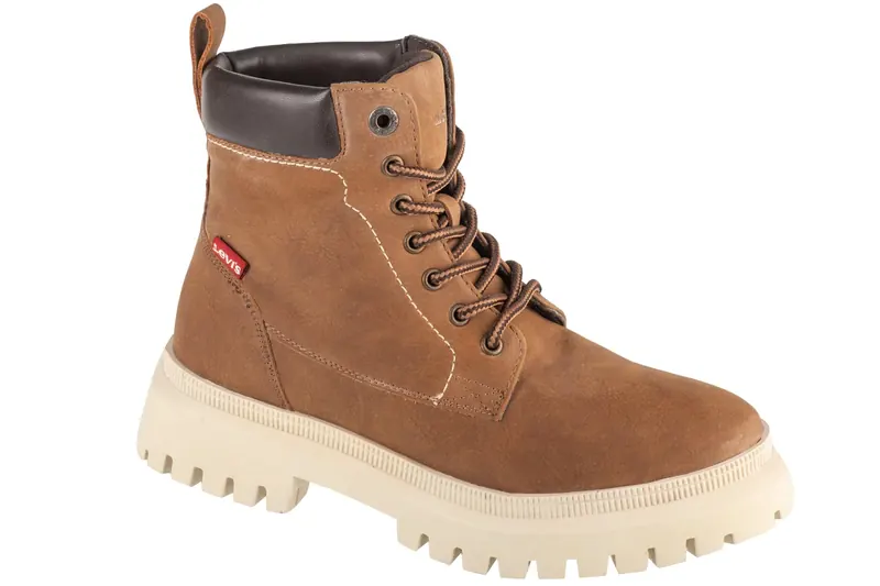 Levi's Lennox 235878-794-28, Damskie, Brązowe, trapery, poliuretan, rozmiar: 37