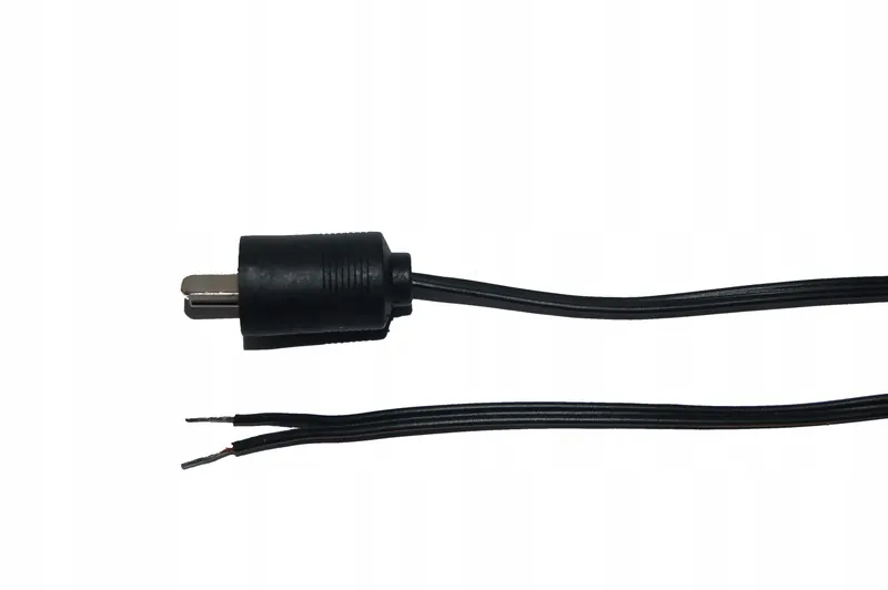 Kabel głośnikowy Din 2p./0 na przewodzie czarnym o przekroju 2x0,22mm,1,5 m