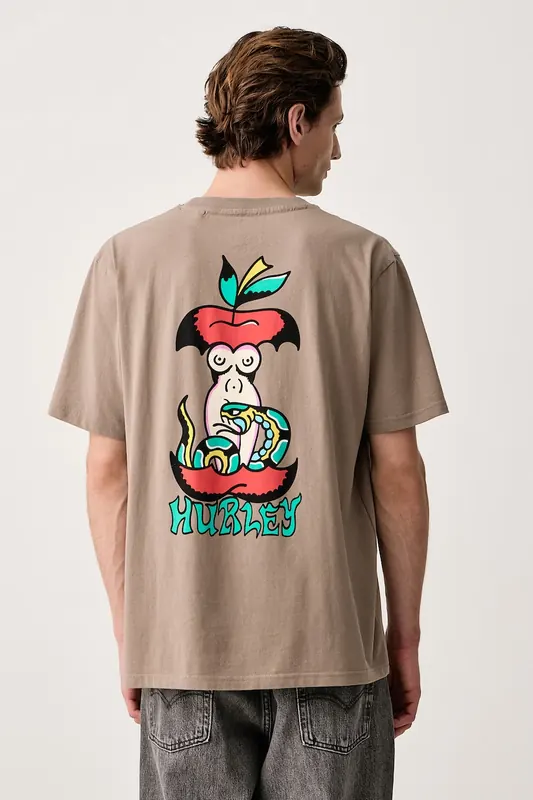 Hurley T-shirt męski bawełniany Etam Apple