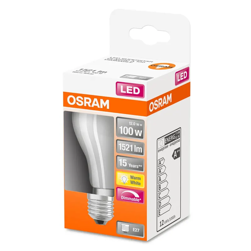 OSRAM żarówka LED E27 Superstar 11W matowa 2 700 K