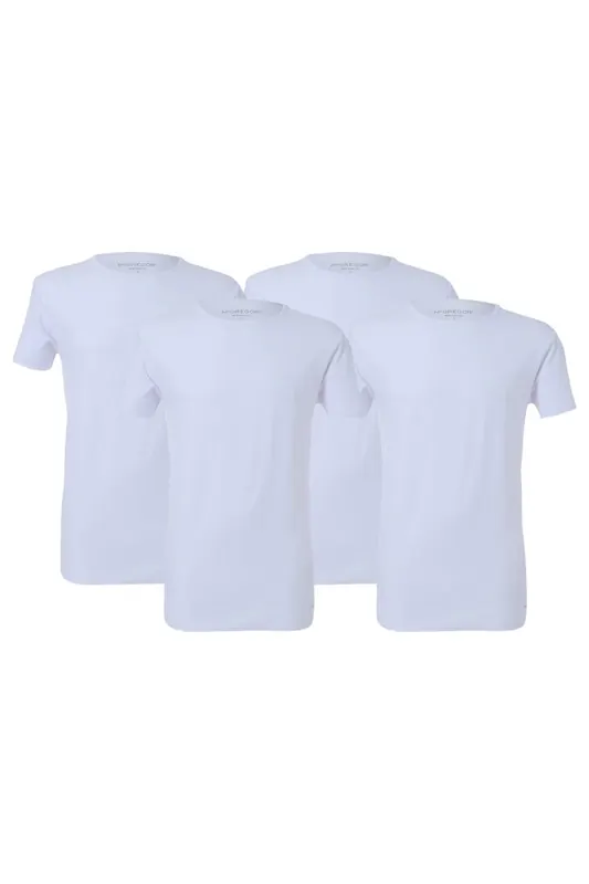 McGregor Premium - Stretch T-shirt - 4-pack White Maat: XXL | Basic T-Shirts Outlet | Heren | Wit